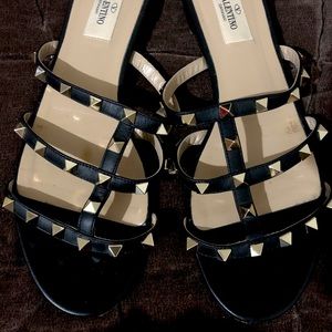 Valentino Studded Flat Sandals